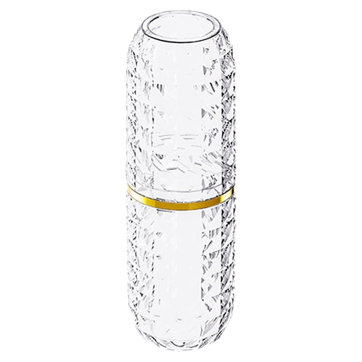 Fogkefe tok, hordozható, fehér, 21,9x7 cm