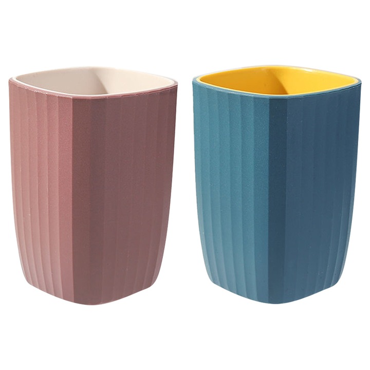 Set cani multifunctionale, mix culori, material PP si TPR, design cu dungi