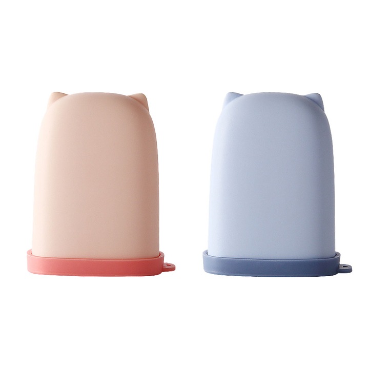 Комплект от 2 кутии за сапун, преносими, ABS, смесени цветове, за пътуване