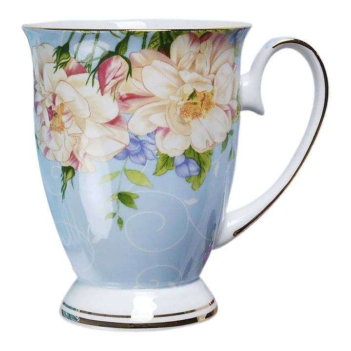 Cana in stil european, Portelan, Multicolor