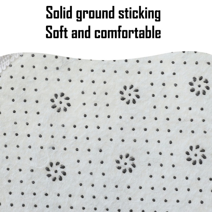 Set de baie din trei piese, covor plusat vopsit cu par lung, antiderapant, absorbant, pentru toaleta, stil3