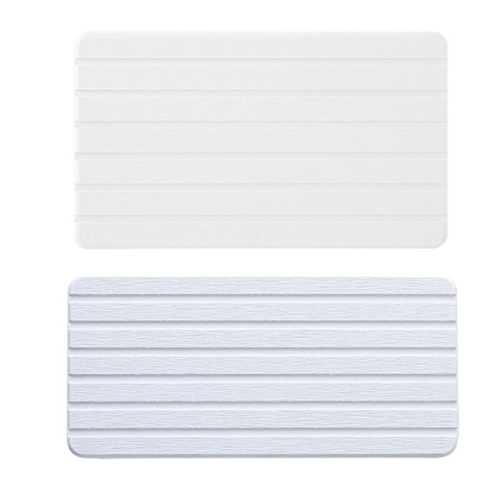 Set 2 x vaza scurgator, absorbant, alb, 24x24cm/21x10cm