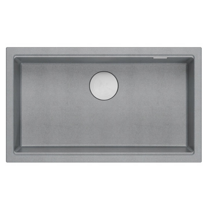 Chiuveta Quadron Logan 110 Suspendata Otel Gri Granit 76x45cm