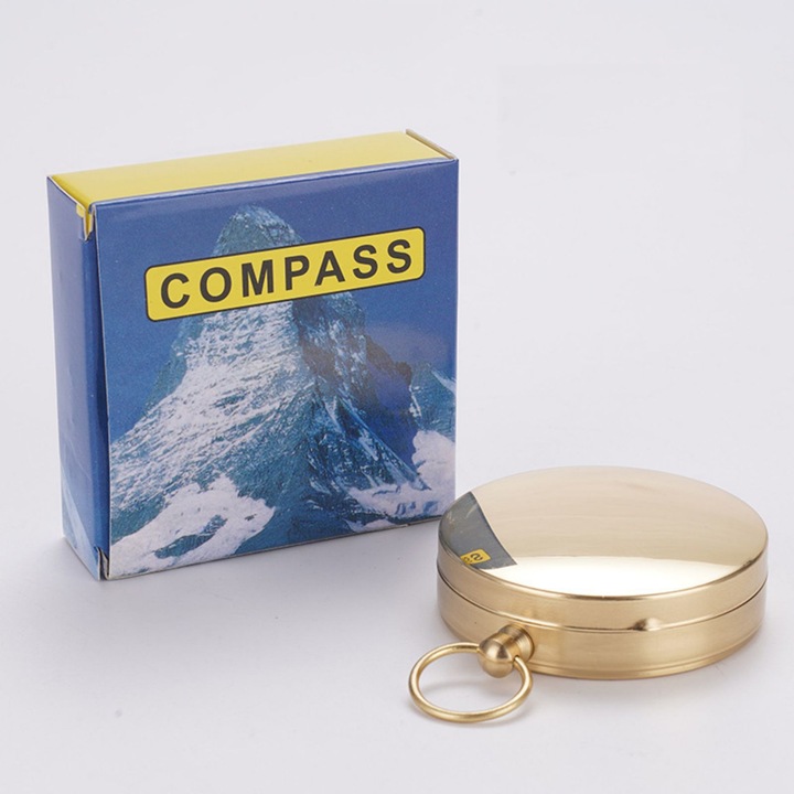 Компас JUDASTAR, ретро дизайн, светещ, водоустойчив IPX5, 48x13mm