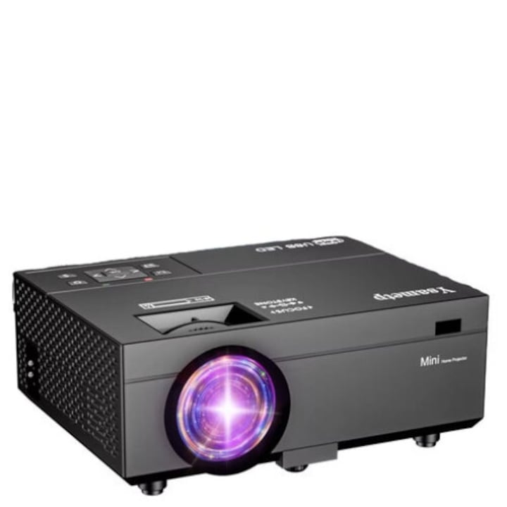 Videoproiector Full HD 1080P, 500 ANSI Lumens, 30-200 inches, corectie automata