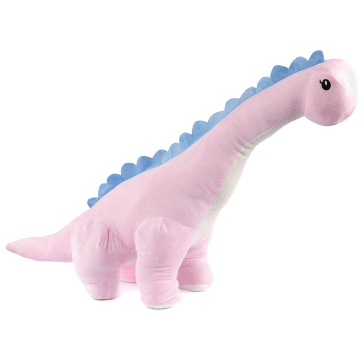 Плюшена играчка Miss Gustaw, Динозавър Тоби, 110 см, розов