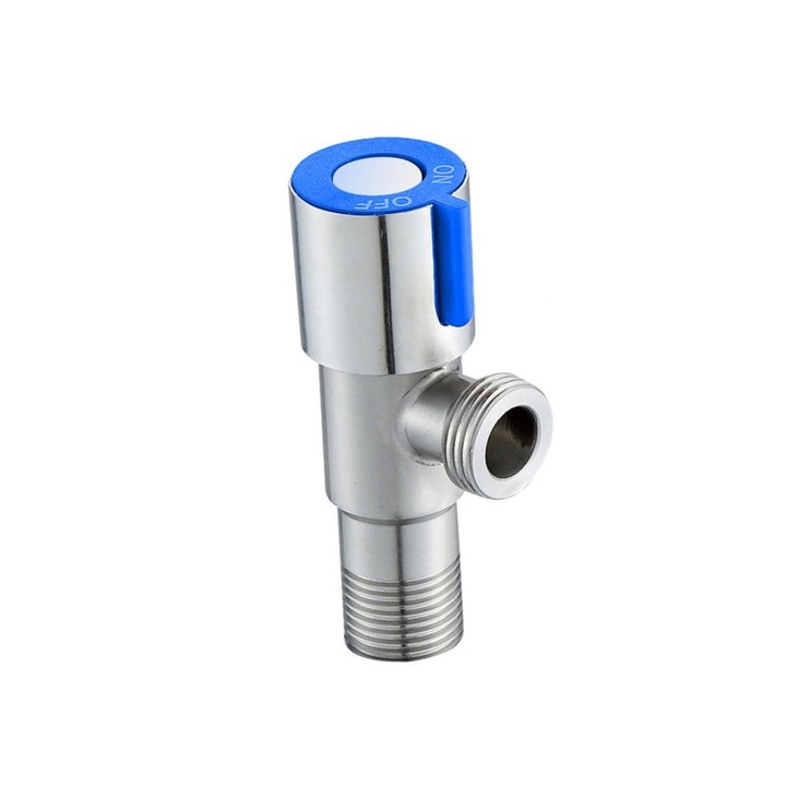 Fürdőszoba szerelvény készlet, falra szerelhető, rozsdamentes acél, hideg/meleg vízhez