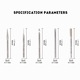 Set 30 capete diamantate pentru frezare, granulatie 600, tija 3mm, multiforme, pentru modele si bijuterii
