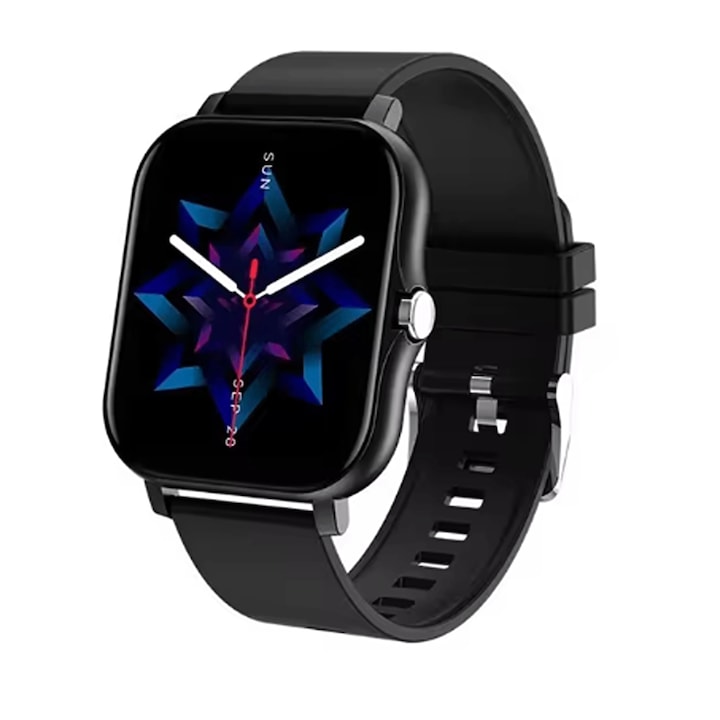 Smart Watch Fitness Call Waterproof, 1, 81 inch, Negru