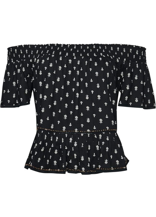 Tricou dama, SUPERDRY, Viscoza, Negru, Negru