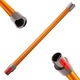 Hosszabbító cső porszívóhoz, Qygba, Dyson V7, V8, V10, V11, V15, 73 cm hosszúságú, 969109-hez, narancssárga