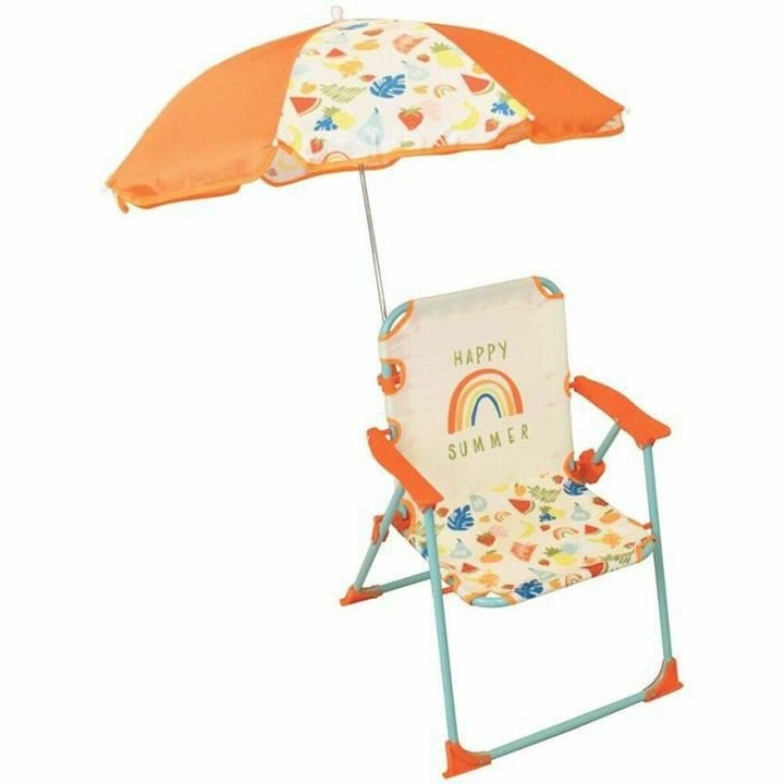 Scaun pentru Copii Fun House, cu Ombrelon, Portocaliu