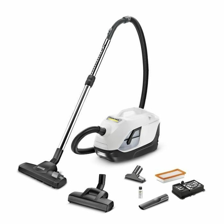 Прахосмукачка Karcher 650 W, капацитет 2 л, HEPA 13 филтър, ниво на шум 80 dB