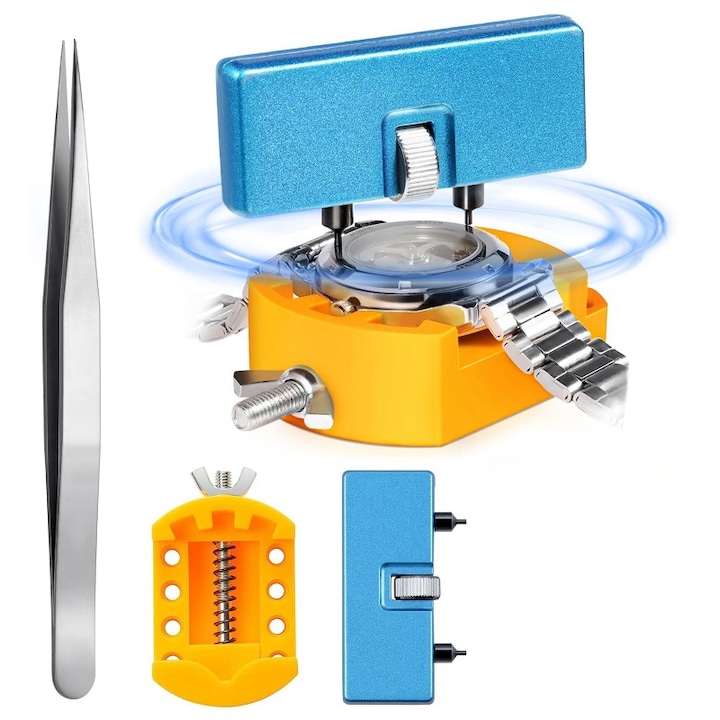Set deschidere capac ceas cu suport antiderapant, pentru capac cu caneluri, set de scule