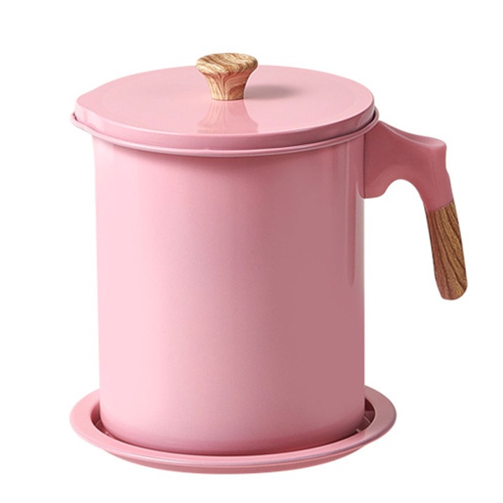 Контейнер за масло, розов, 15х14 см