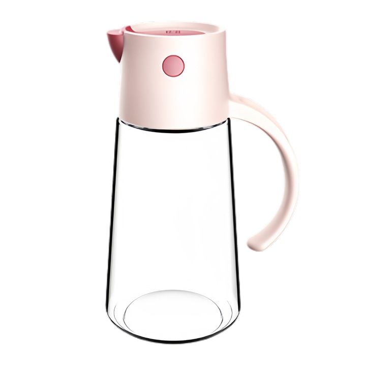 Oliviera din sticla, 550ml, roz Card, set 1 bucata