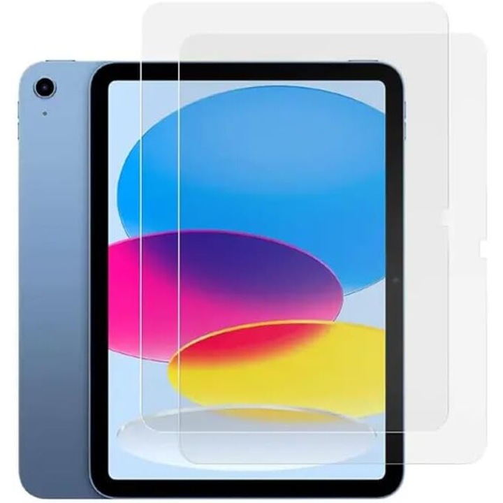 2 db védőfólia készlet, 10,9 hüvelykes iPad 2022 készülékkel kompatibilis, átlátszó, ultravékony, karcálló