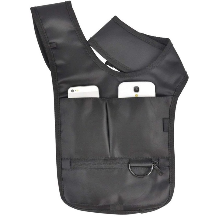 Válltáska értékeknek, fekete, 65x40x1cm