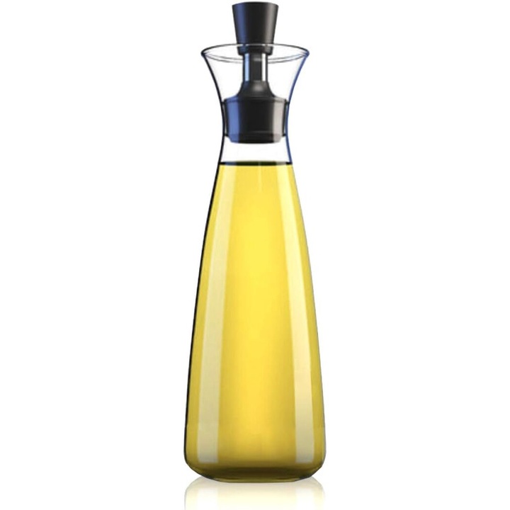 Sticla pentru Ulei si Otet, Borosilicat, Capac Silicon Etans, Design Modern, Multicolor, 500ml