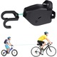 Franghie de tractare bicicleta pentru copii, Franghie de remorcare retractabila pentru biciclete, Extensibil 2.5m, Nylon, OUYLAF (negru)