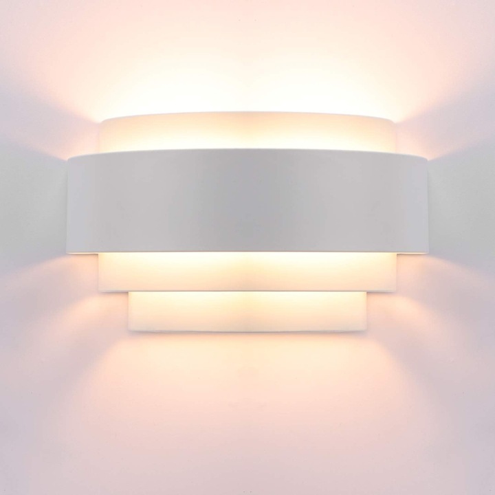 LED аплици с изчистен дизайн, метални стенни аплици за интериор, за спалня, стълбище, магазин, всекидневна, офис, веранда, топло бяло