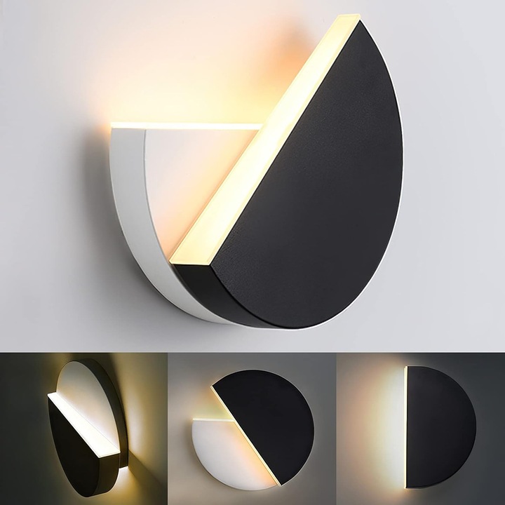 LED аплик, Enforose, въртящо се осветление, 8W, 3000K, топло бяло