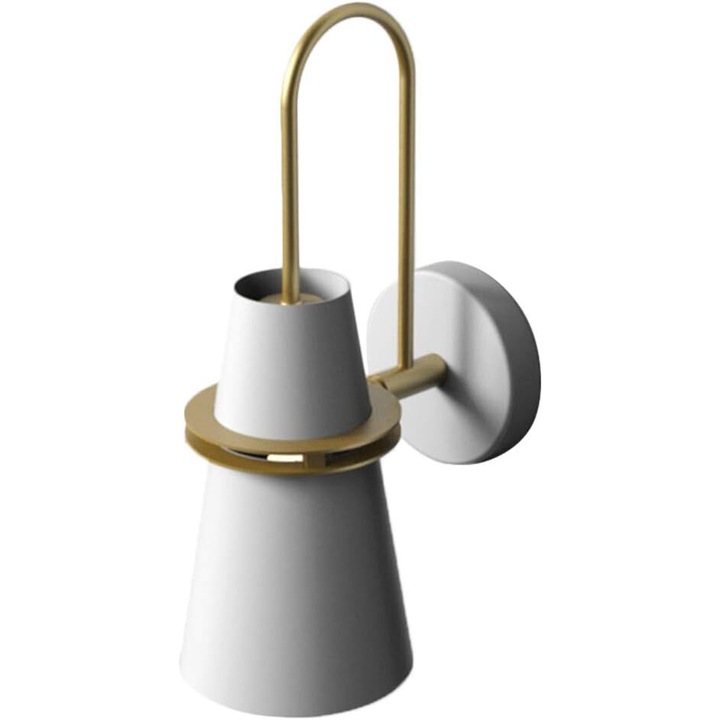 Модерна метална стенна лампа, TNEAYWHE, конична форма, топла светлина, съвременен дизайн