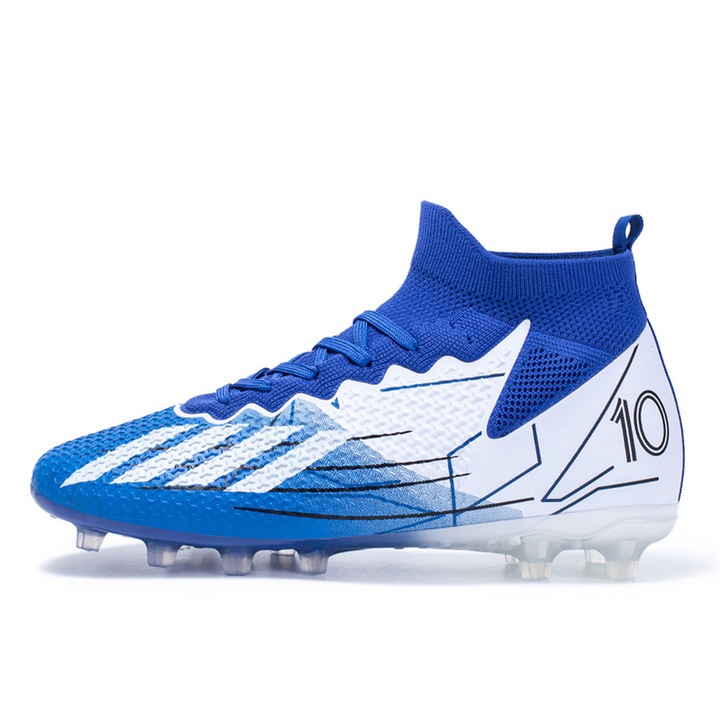 Gyerek sportcipő Chelfonds, AG szegecsekkel, bokavédővel, kék fehérrel, Kék | Бял