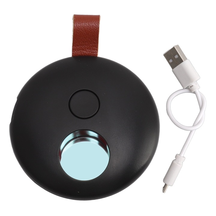 Detector infrarosu portabil, reincarcabil USB, 4.3x4.3x1.5cm, negru