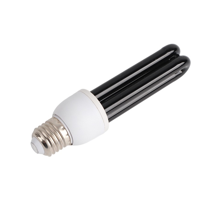 UV fénycső E27, Tovbmup, üveg/műanyag/fém, 15W, 15lm