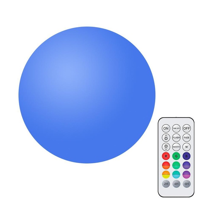 Lebegő LED medencelámpa, színváltó, vízálló IP68, szett