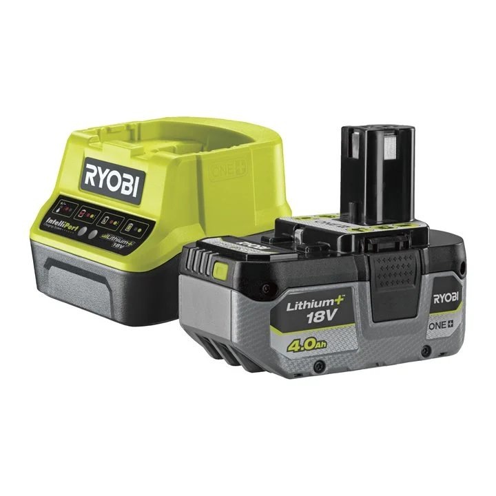 Комплект батерия 18V, 4.0 Ah и зарядно 2.0 A, Ryobi RC18120-140X0