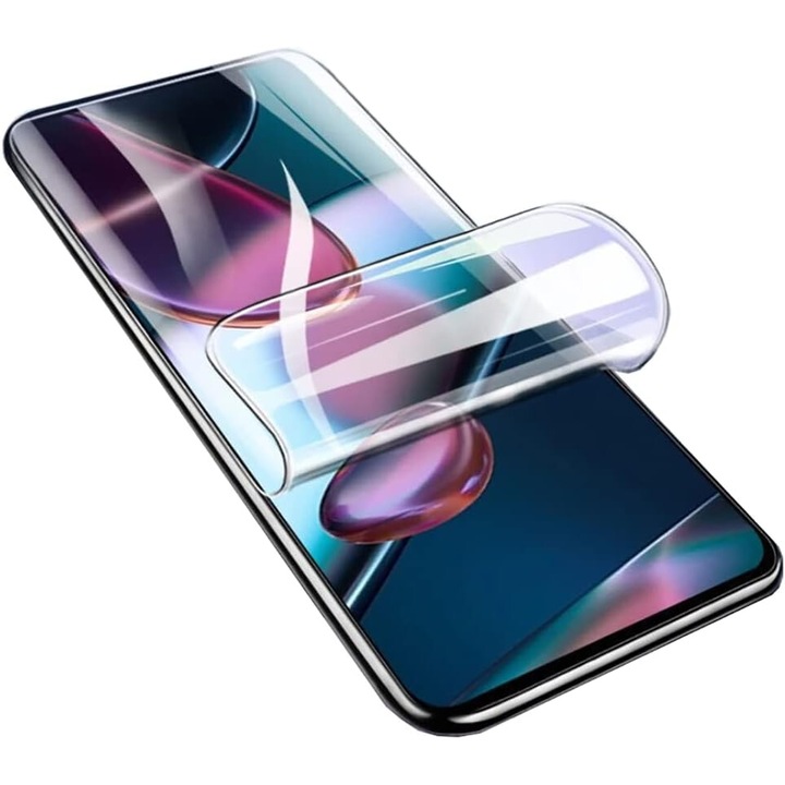 Комплект от 3 бр. Прозрачно фолио за дисплей за Nokia Lumia 928, протектор за екран на телефон Hydrogel AntiShock Front, гъвкав, изцяло залепващ, силикон, пълен комплект за бърз монтаж