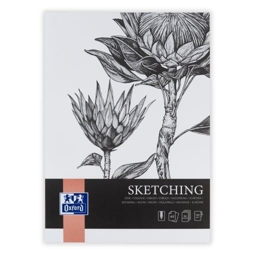 Bloc desen Oxford Sketching A3, 50 file, 120 g/mp, FSC mix70%, colectia Artistic