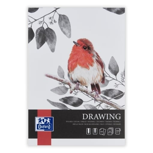 Bloc desen Oxford Drawing A4, 25 file, hartie 200g/mp, FSC mix70%, colectia Artistic