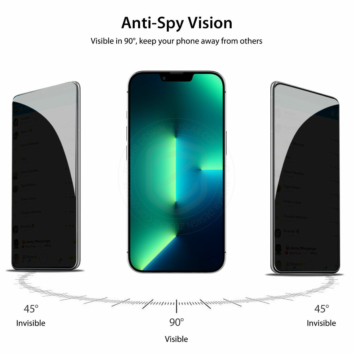 Folie Privacy Compatibila cu IPhone 14 Pro, (5G), Full Cover, 6D, Calitate Premium