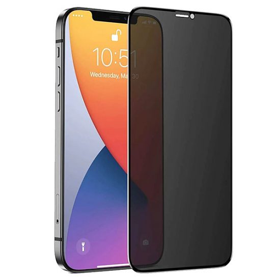 Folie Privacy Compatibila cu iPhone 11/XR, Full Cover, 6D, Calitate Premium, Black