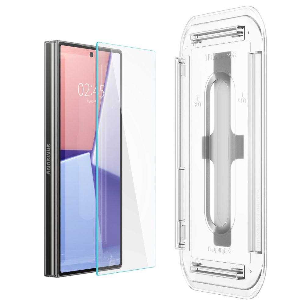 Set 2 folii sticla cu sistem de montare Case friendly Spigen GLAStR EZ FIT compatibil cu Samsung Galaxy Z Fold 6