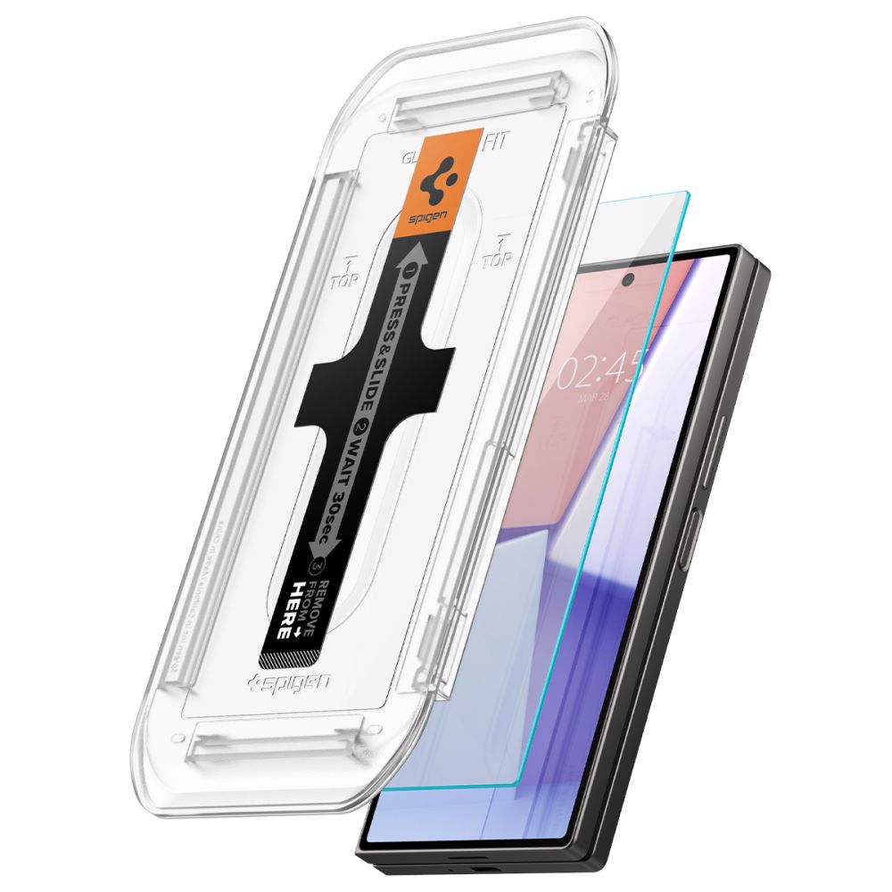 Set 2 folii sticla cu sistem de montare Case friendly Spigen GLAStR EZ FIT compatibil cu Samsung Galaxy Z Fold 6