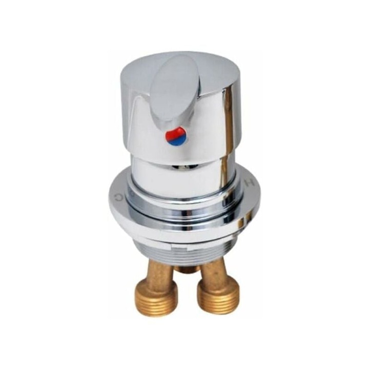 Robinet cu bila din alama, Enforose, finisaj lucios, rezistent la uzura si coroziune, set cu kit de montaj inclus