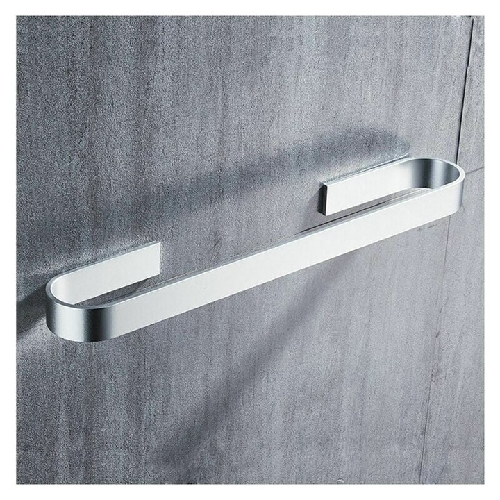 Amrinugl fali törölközőtartó gyűrű, kompakt, ezüst, 30 cm