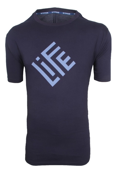Tricou barbati, STEFANSXXL, Bumbac, Bleumarin1