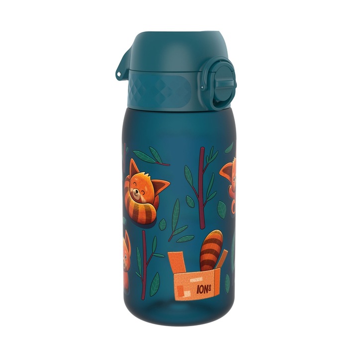 Бутилка за вода за деца, recyclon, 350мл, Red Pandas - Ion8