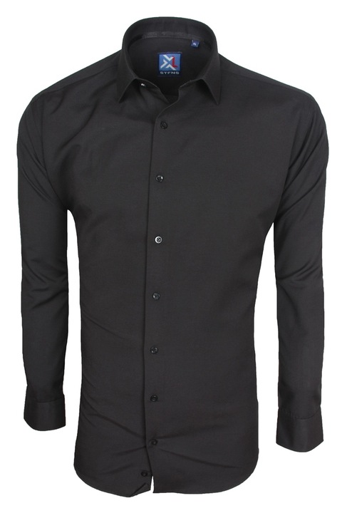 Camasa barbati, Stefansxxl, Bumbac, Negru, Negru