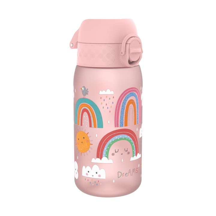 Бутилка за вода за деца, recyclon, 350мл, Rainbows - Ion8