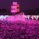 Set Benzi LED, decor festival, roz, 50m