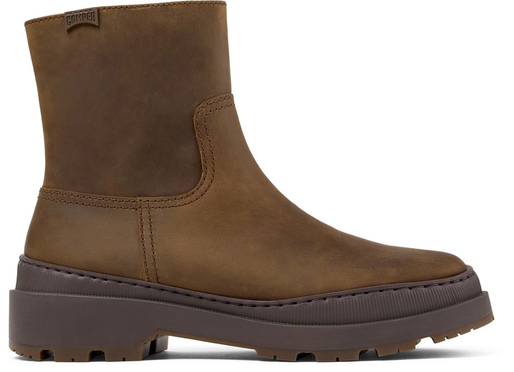 Camper, Ghete de piele nabuc 50331 Trek Brutus, Maro