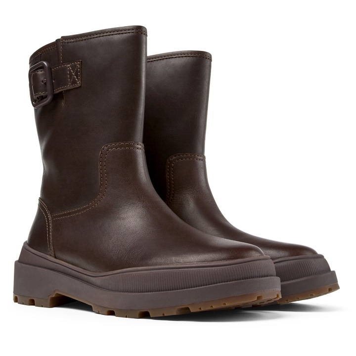 Camper, Ghete de piele Trek Brutus, Maro inchis, 38