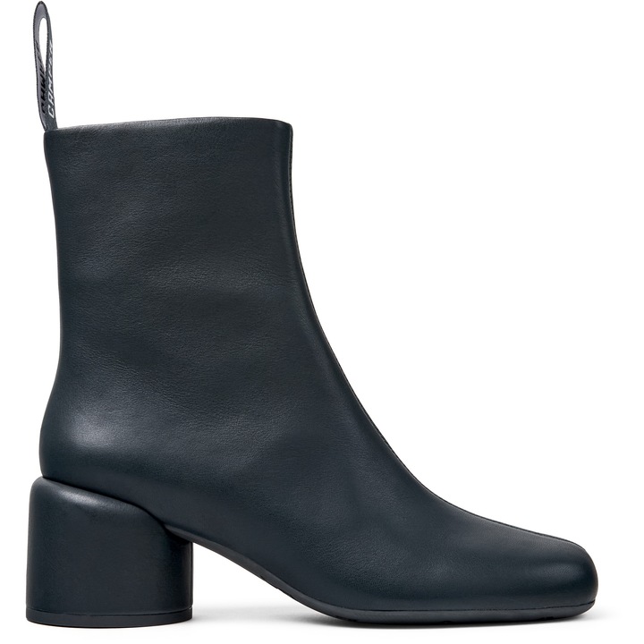 Camper, Botine de piele Niki, Verde masliniu inchis