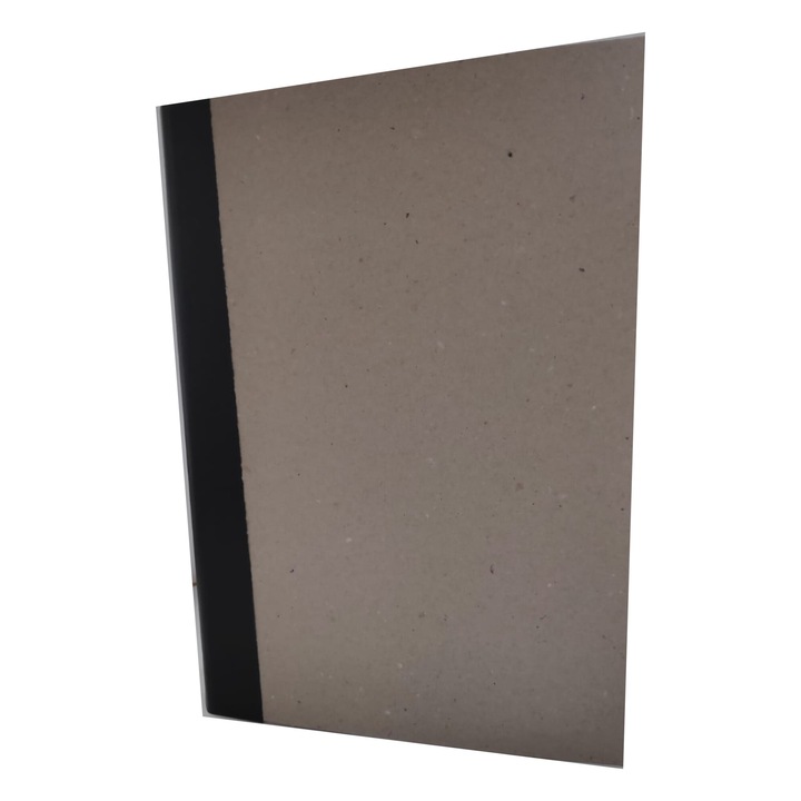 Set 10 Coperti arhivare acte A4+, mucava natur cu panza la cotor, simpla din carton